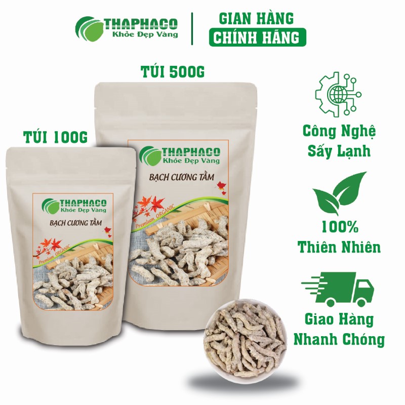 THAPHACO nơi bán túi 100g bạch cương tằm khô giá rẻ chính hãng 