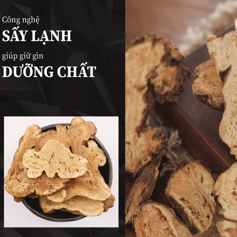 Bạch truật khô đươc sản xuất với quy trình công nghệ hiện đại