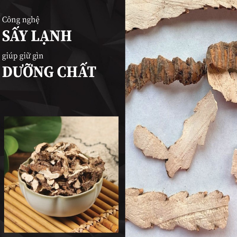 Cây thuỷ xương bồ khô được xử lý bằng quy trình công nghệ hiện đại 