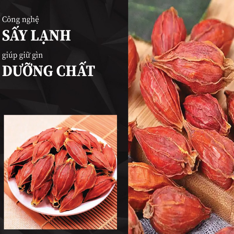 Chi tử khô giữ trọn dưỡng chất nhờ công nghệ sấy hiện đại