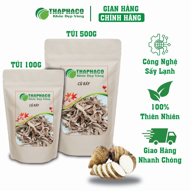 THAPHACO nơi bán túi 100g củ ráy khô giá rẻ uy tín tại TP.HCM