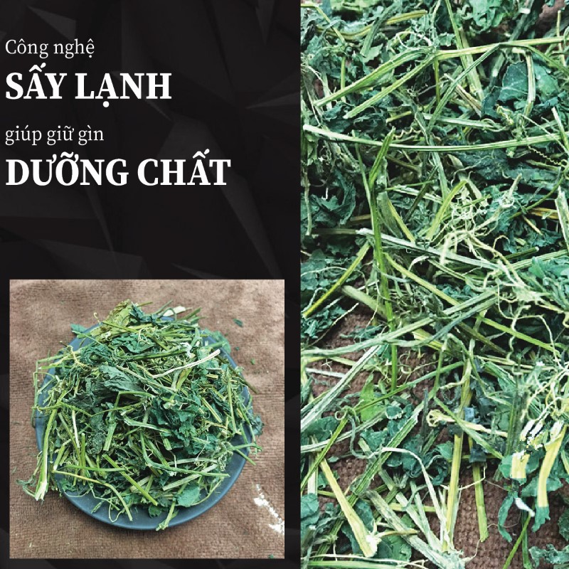 Nhờ công nghệ sấy hiện đại, dây mướp đắng khô giữ trọn dưỡng chất