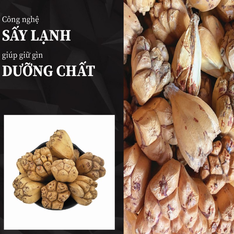 Dứa dại khô vẫn giữ được vị đặc trưng, màu sắc tự nhiên và độ giòn