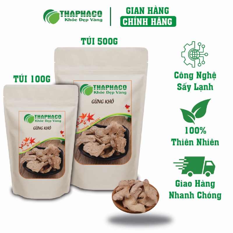 Nơi bán gừng khô túi 100g giá rẻ chính hãng tại TP.HCM