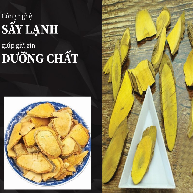 Hoàng đằng khô được sản xuất từ quy trình hiện đại