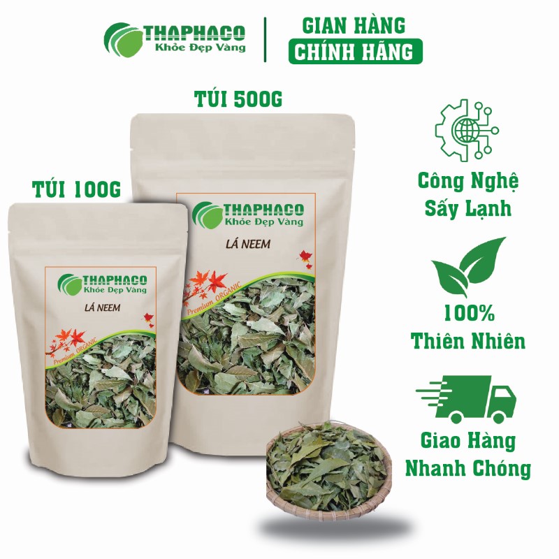 Nhiều chính sách ưu đãi khi mua túi lá neem khô 100g tại THAPHACO
