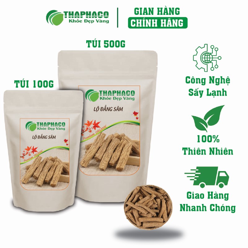 THAPHACO nơi bán túi 100g lộ đẳng sâm khô chính hãng tại TP.HCM