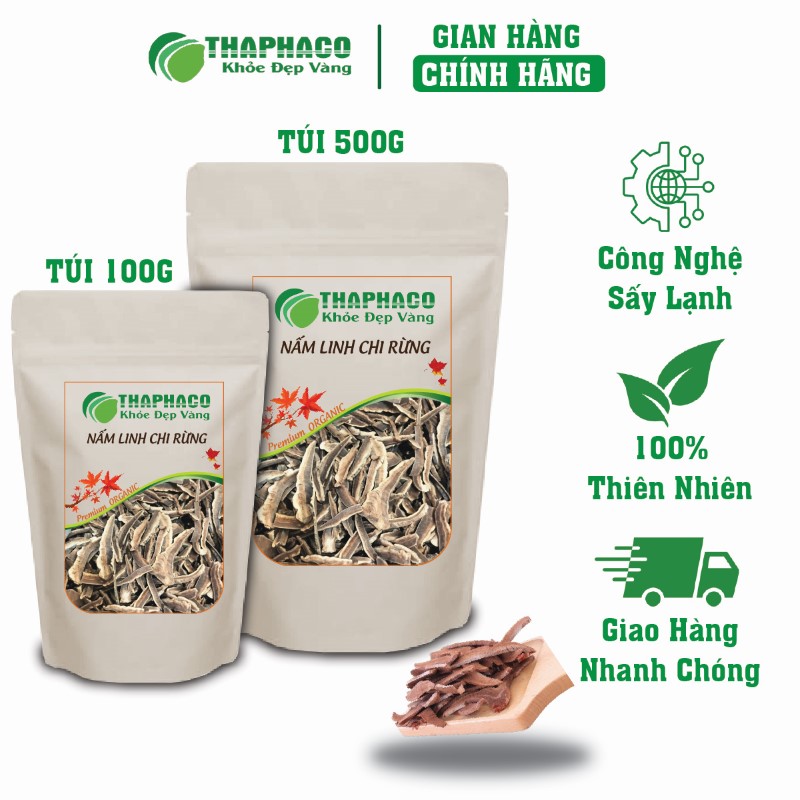 Nơi bán túi 100g nấm linh chi rừng khô giá rẻ tại TP.HCM