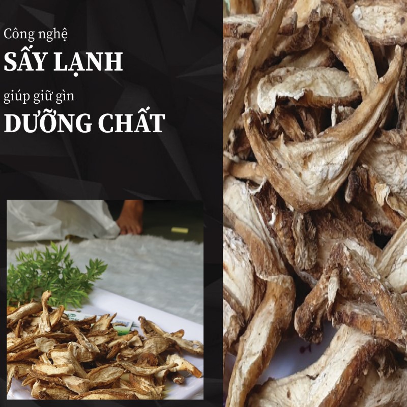 Nhờ công nghệ sấy hiện đại, ngưu bàng khô vẫn giữ trọn dưỡng chất