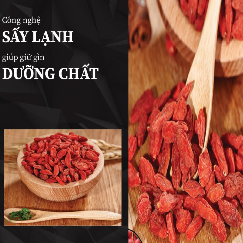 Câu kỷ tử, khởi tử khô giữ trọn dưỡng chất nhờ công nghệ hiện đại
