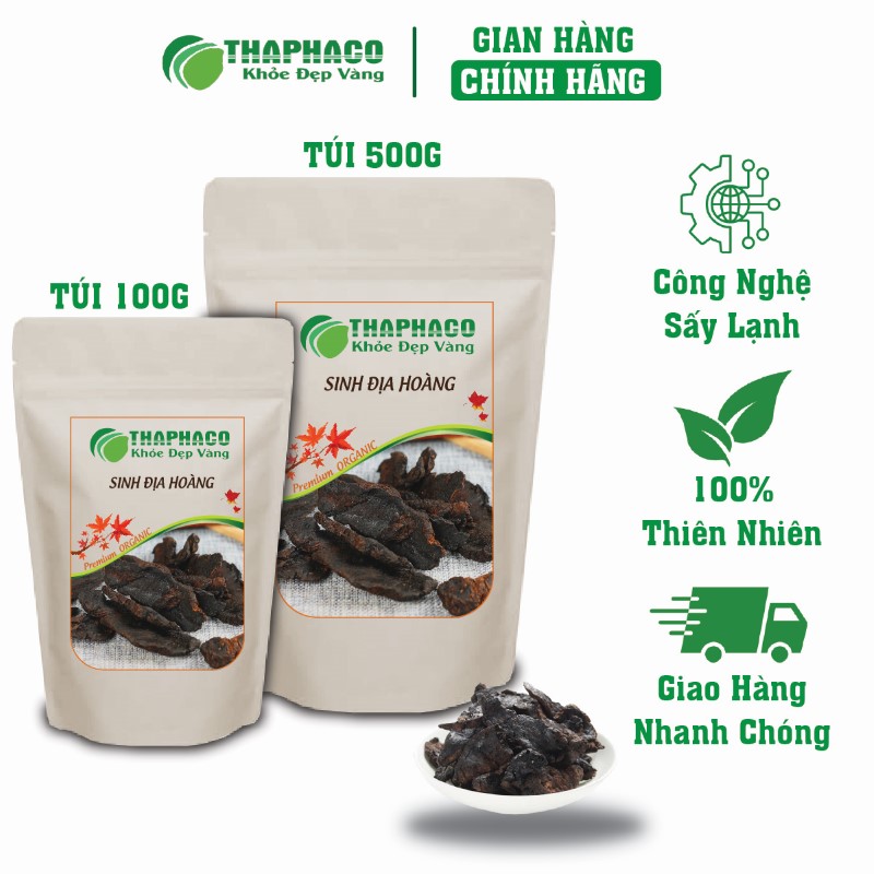 Mua túi 100g sinh địa hoàng khô tại THAPHACO để nhận hàng liền tay