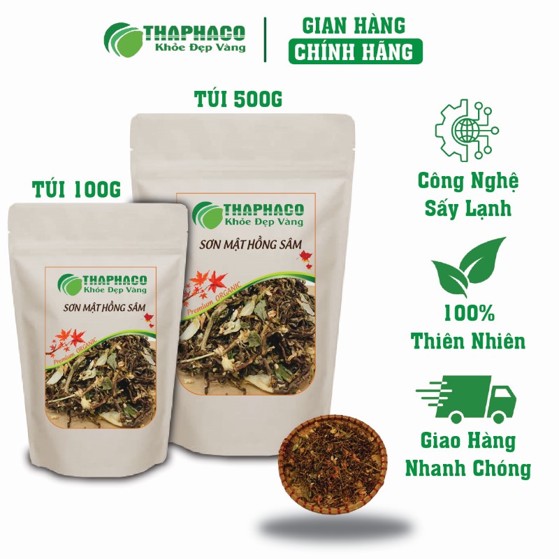 Nơi bán túi 100g sơn mật hồng sâm khô giá rẻ tại TP.HCM