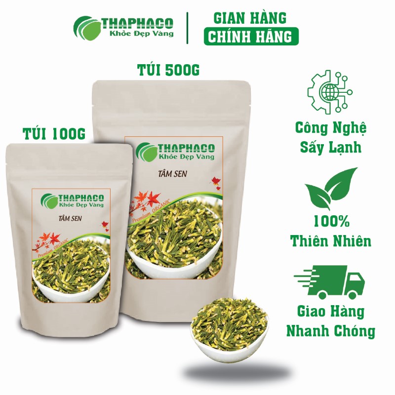 Mua ngay túi 100g tâm sen khô giá rẻ để nhận hàng nhanh chóng