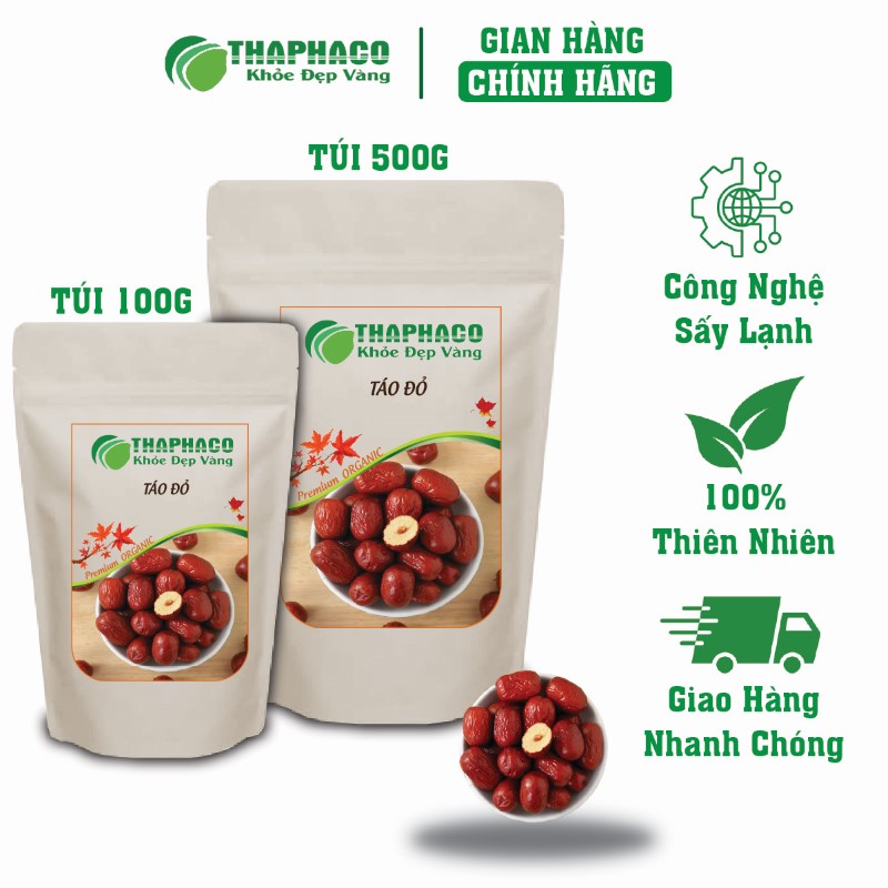 Mua túi 100g táo đỏ khô giá rẻ tại THAPHACO để nhận hàng liền tay