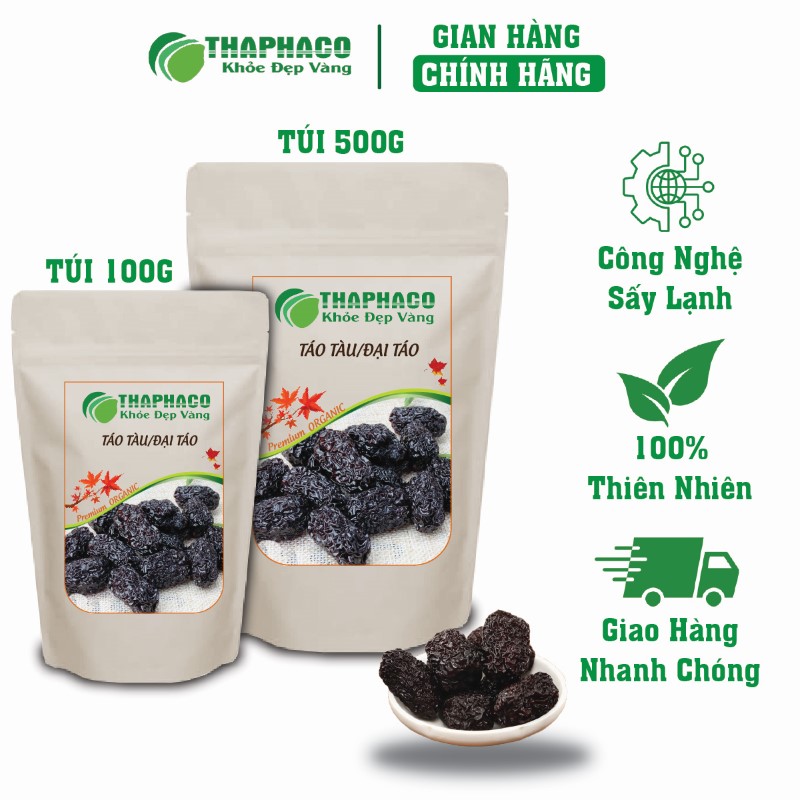 THAPHACO nơi bán túi 100g táo tàu/đại táo giá rẻ tại TP.HCM