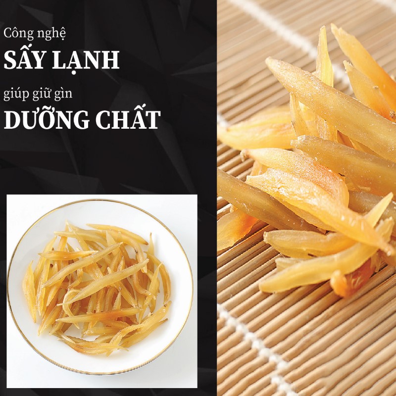 Thiên môn khô giữ trọn dưỡng chất nhờ công nghệ sấy hiện đại