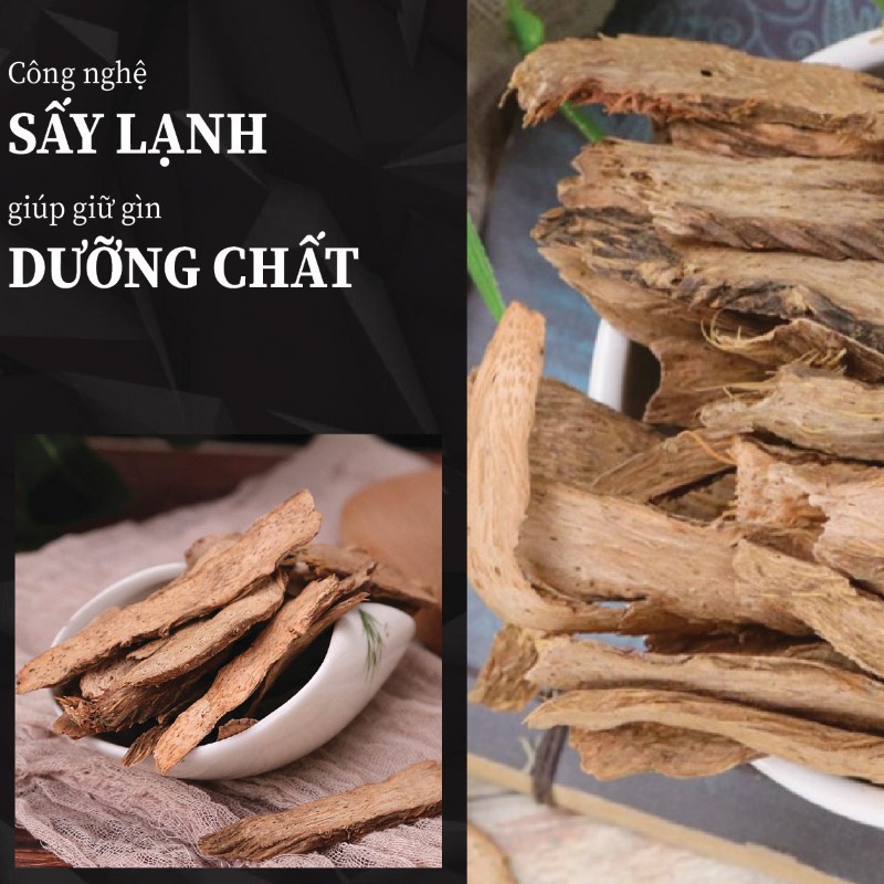 Hình ảnh thiên niên kiện khô được sấy lạnh hiện đại tại THAPHACO