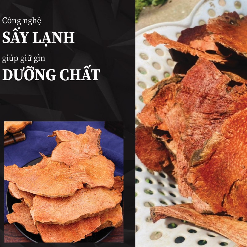 Thổ phục linh khô vẫn giữ được dưỡng chất nhờ quy trình sấy hiện đại 