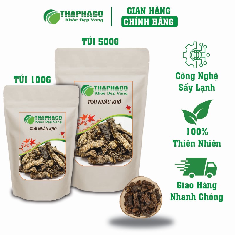 Mua ngay túi 100g trái nhàu khô giá rẻ tại THAPHACO để nhận nhiều ưu đãi