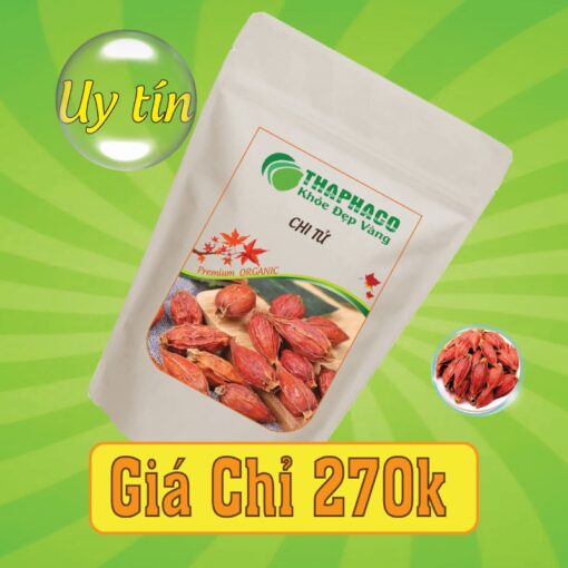 Túi 500g chi tử sấy khô giá rẻ
