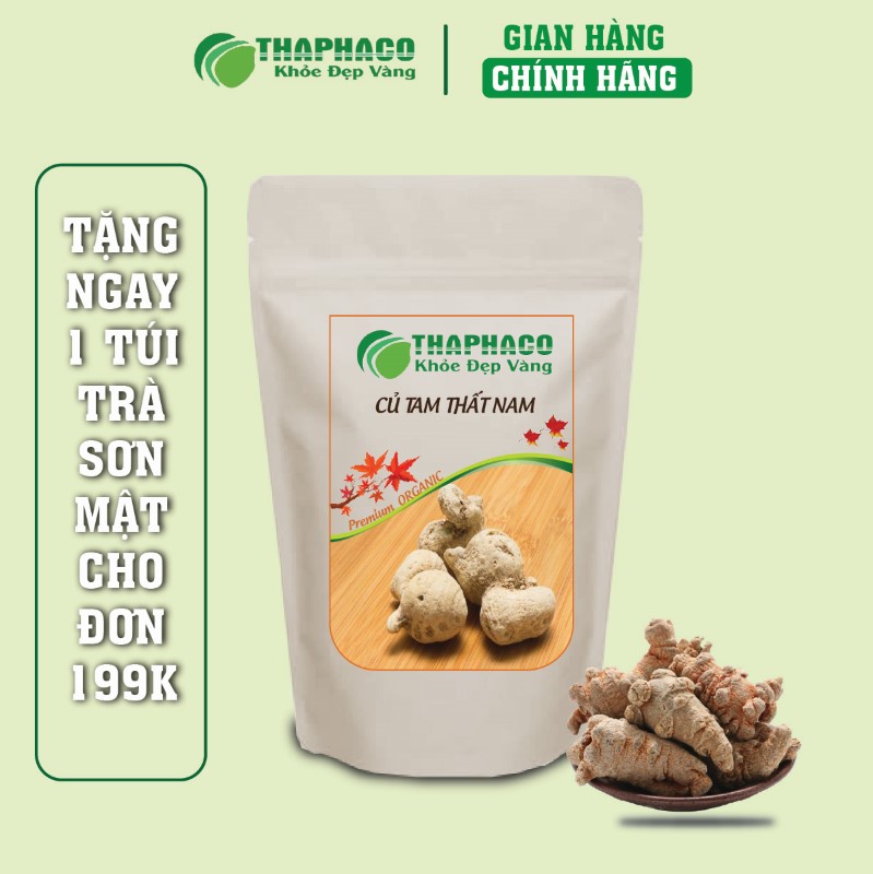 Túi 500g củ tam thất nam sấy khô dùng được cho cả gia đình