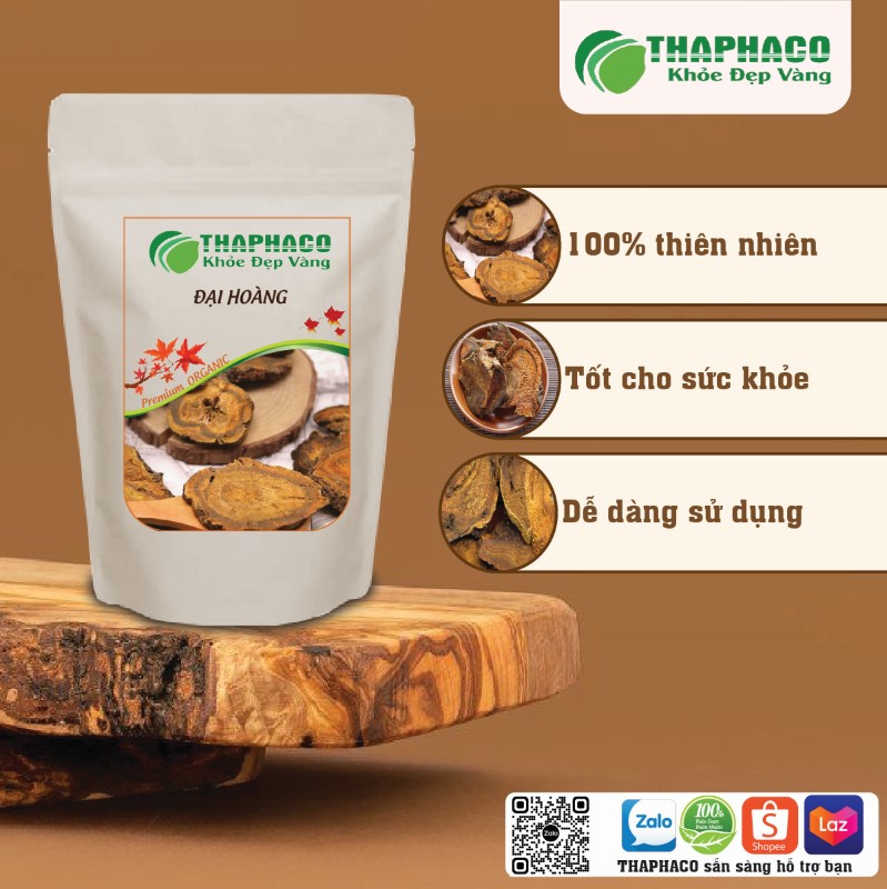 Liên hệ THAPHACO để mua đại hoàng sấy khô giá rẻ tại TP.HCM