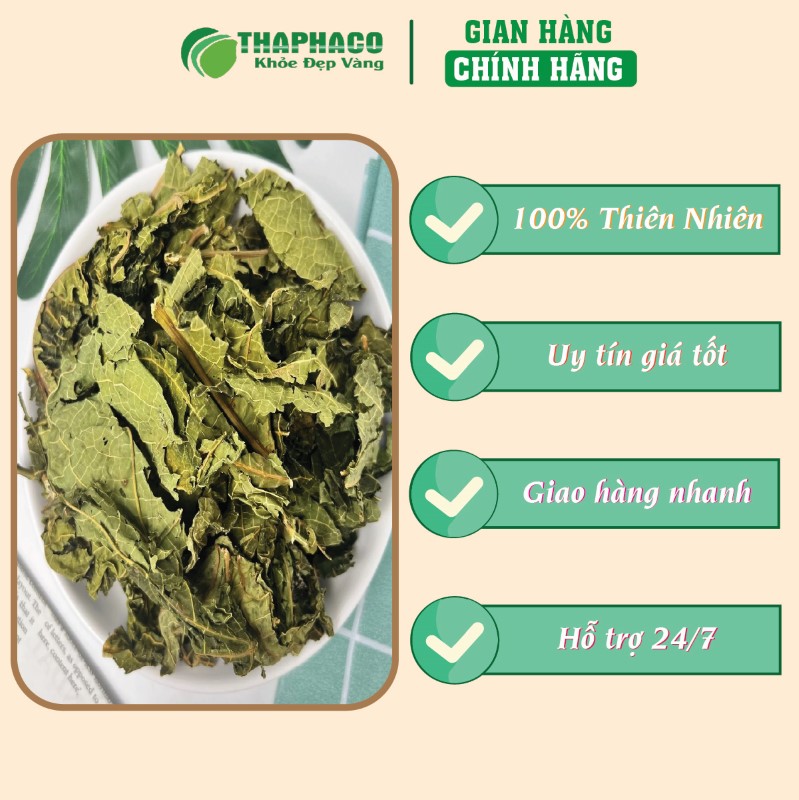Liên hệ THAPHACO để mua ngay lá đu đủ sấy khô 500g giá rẻ tại TP.HCM