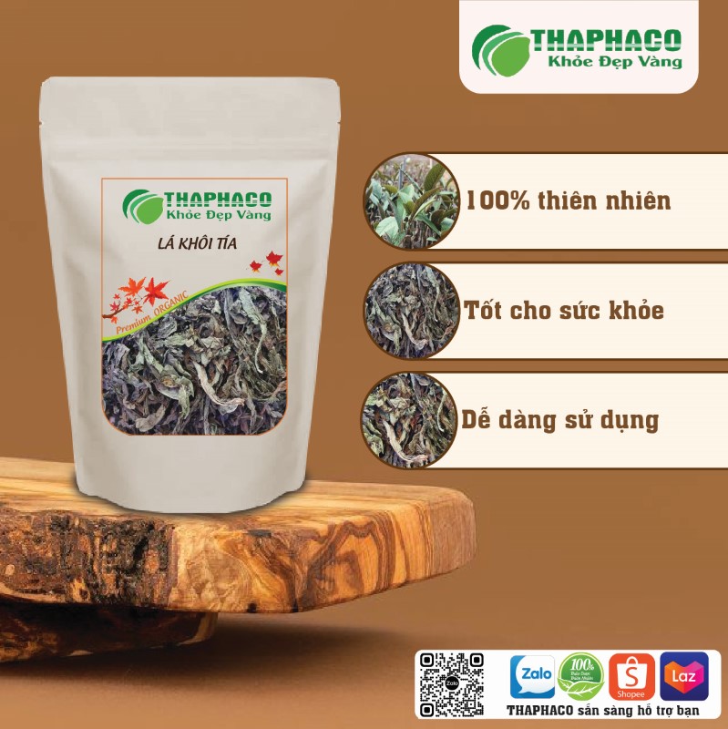Liên hệ THAPHACO để mua 1kg lá khôi tía khô giá rẻ tại TP.HCM