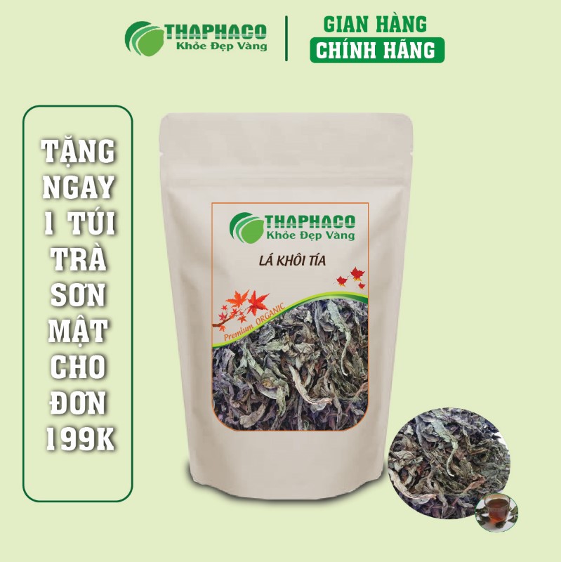 Túi 500g lá khôi tía tiện lợi, phù hợp với nhiều nhóm khách hàng