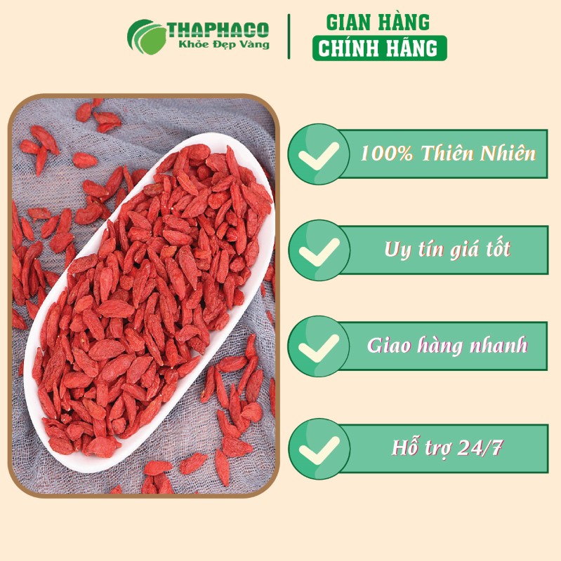 Liên hệ THAPHACO để mua câu kỷ tử, khởi tử sấy khô 500g giá rẻ tại TP.HCM