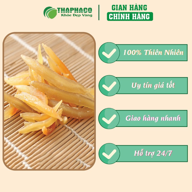 Liên hệ THAPHACO để mua 500g thiên môn sấy khô giá rẻ tại TP.HCM
