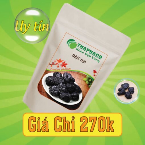 Túi 500g thục địa sấy khô giá rẻ