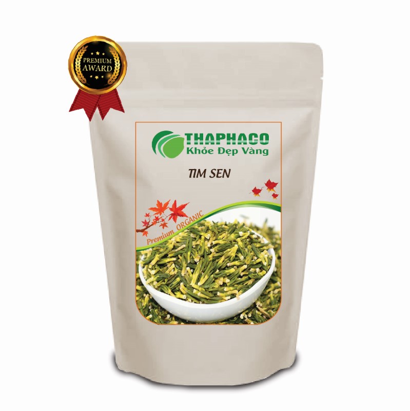 Hình ảnh sản phẩm tim sen sấy khô cao cấp túi 500g