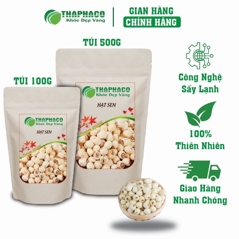 Mua hạt sen khô túi 500g giá rẻ uy tín tại THAPHACO