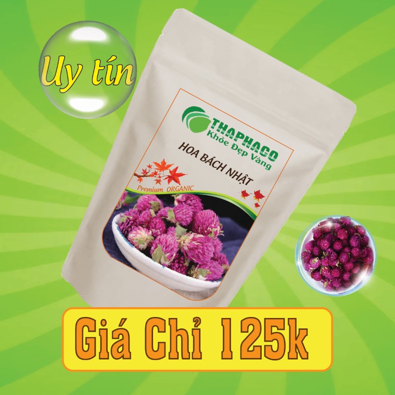 Mua hoa bách nhật túi 100g chỉ với 125k