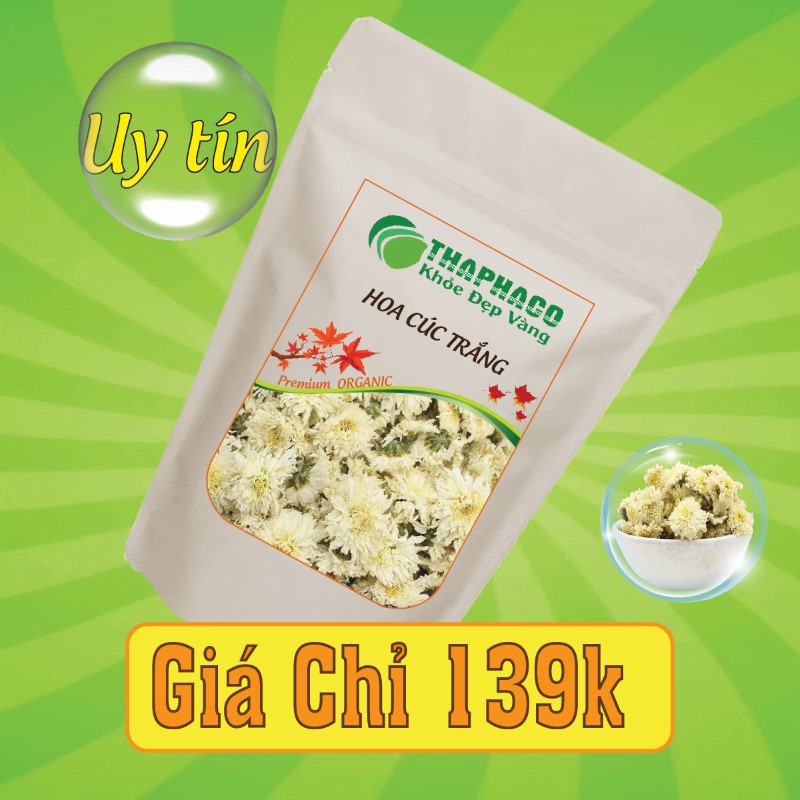 Mua hoa cúc trắng túi 100g chỉ với 139k