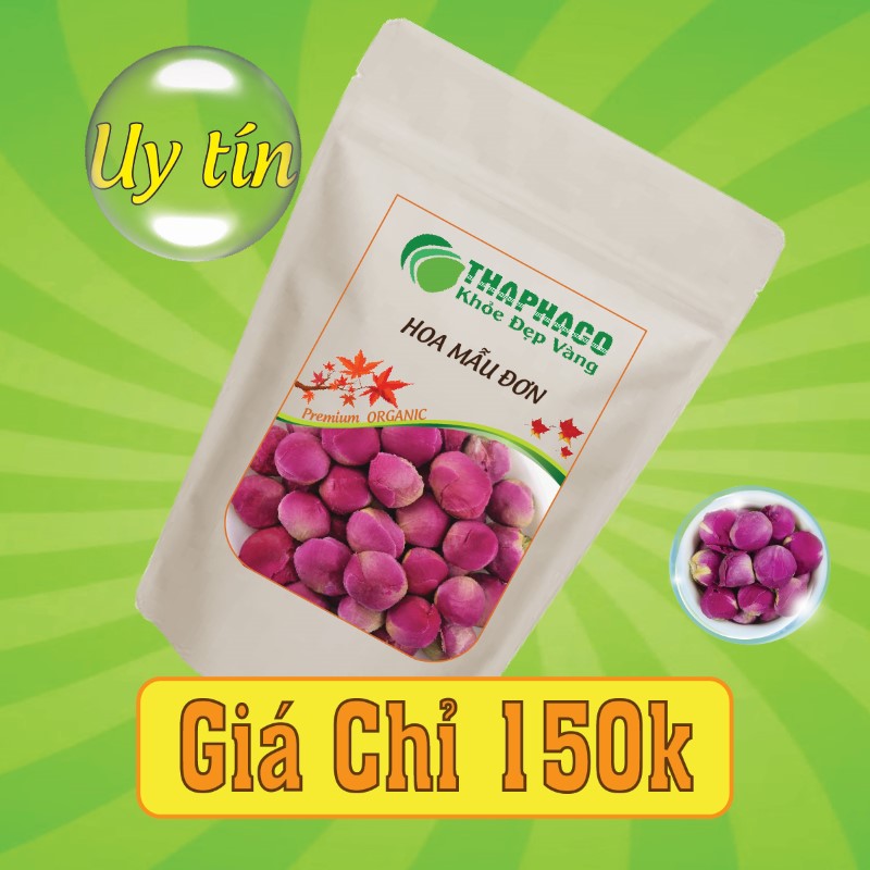 Túi 100g hoa mẫu đơn giá bao nhiêu?
