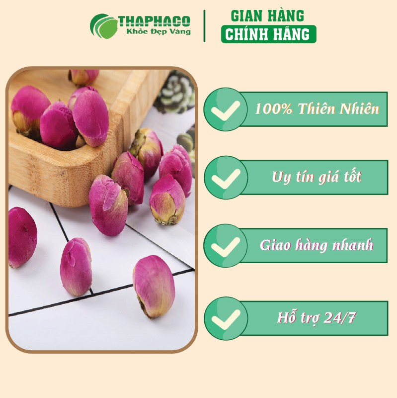 Mua hoa mẫu đơn khô túi 500g giá rẻ chính hãng tại THAPHACO