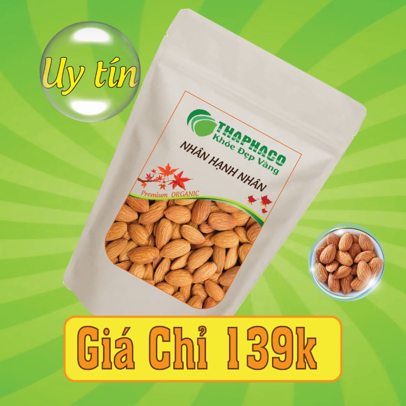 Mua 100g nhân hạnh nhân với giá bán chỉ 139k