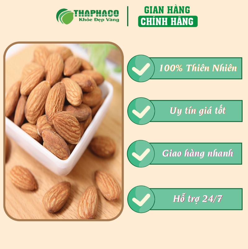 Địa chỉ mua nhân hạnh nhân khô túi 500g giá rẻ chính hãng tại TP.HCM