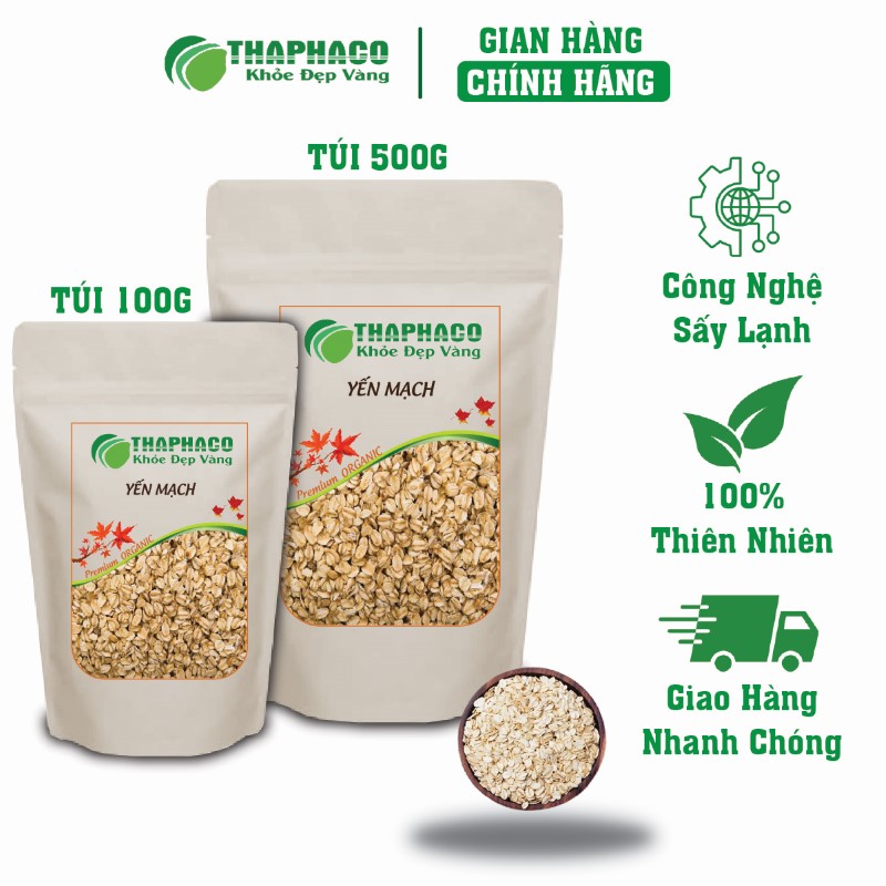 Mua yến mạch khô túi 500g giá rẻ uy tín tại THAPHACO