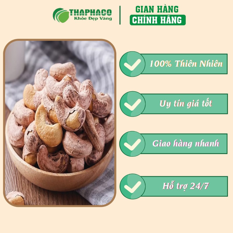 Mua hạt điều khô túi 500g giá rẻ uy tín tại THAPHACO