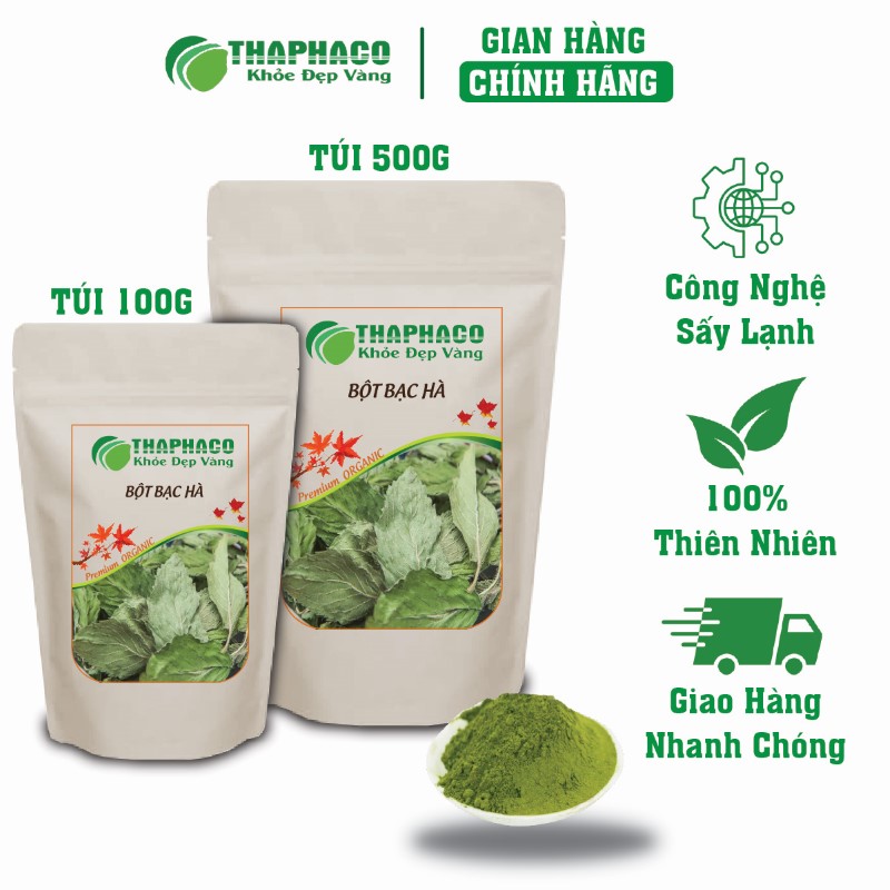 Địa chỉ mua bột bạc hà túi 100g giá rẻ tại TP.HCM 