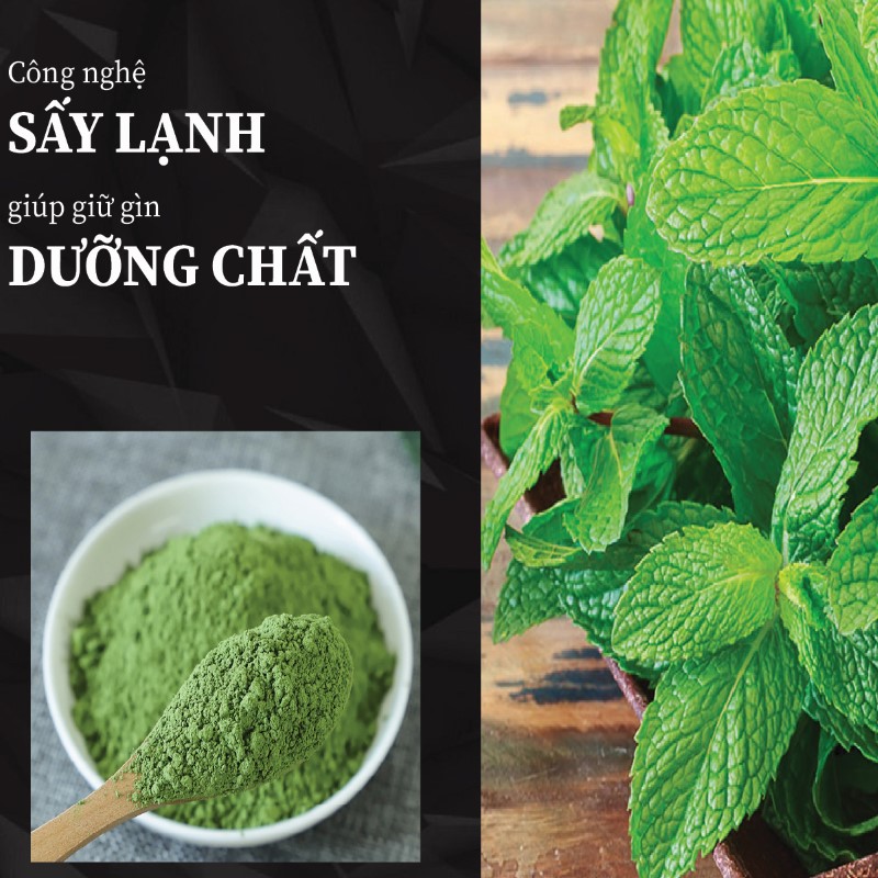 Túi 500g bột bạc hà sấy khô giá rẻ 