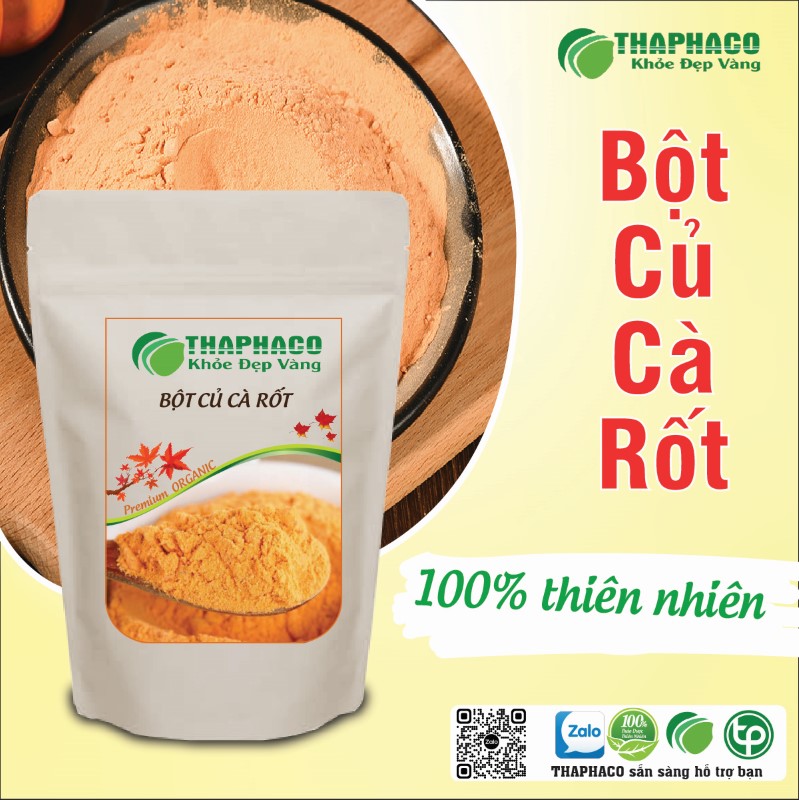 Mua 1kg bột củ cà rốt khô giá rẻ tại TP.HCM