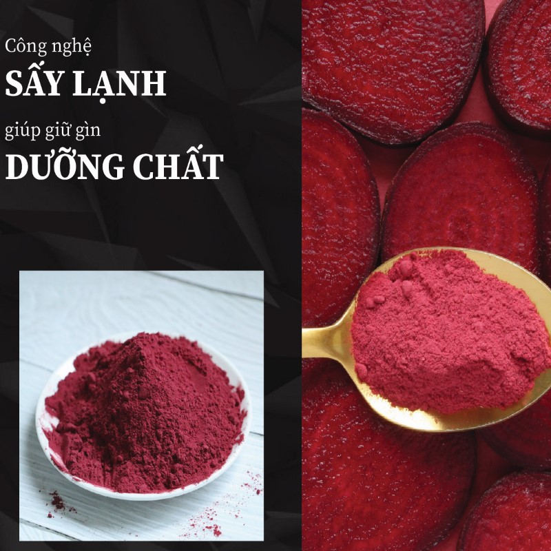 Túi 500g bột củ dền sấy khô giá rẻ