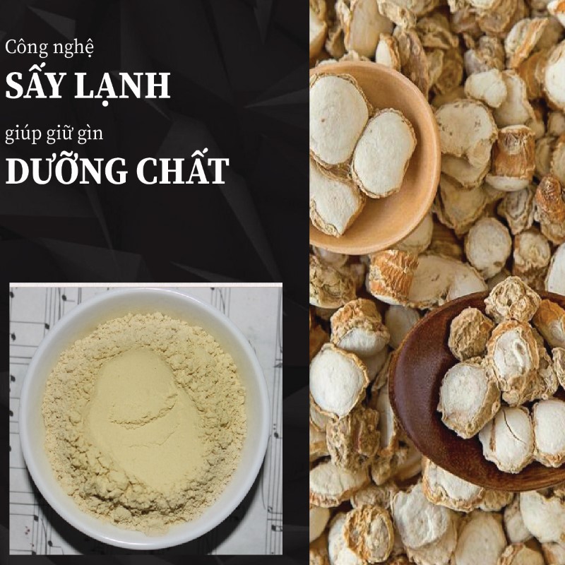 Túi 500g bột củ địa liền sấy khô giá rẻ 