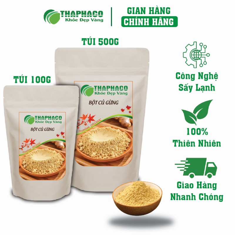 Địa chỉ bán bột củ gừng khô túi 100g giá rẻ chất lượng tại TP.HCM