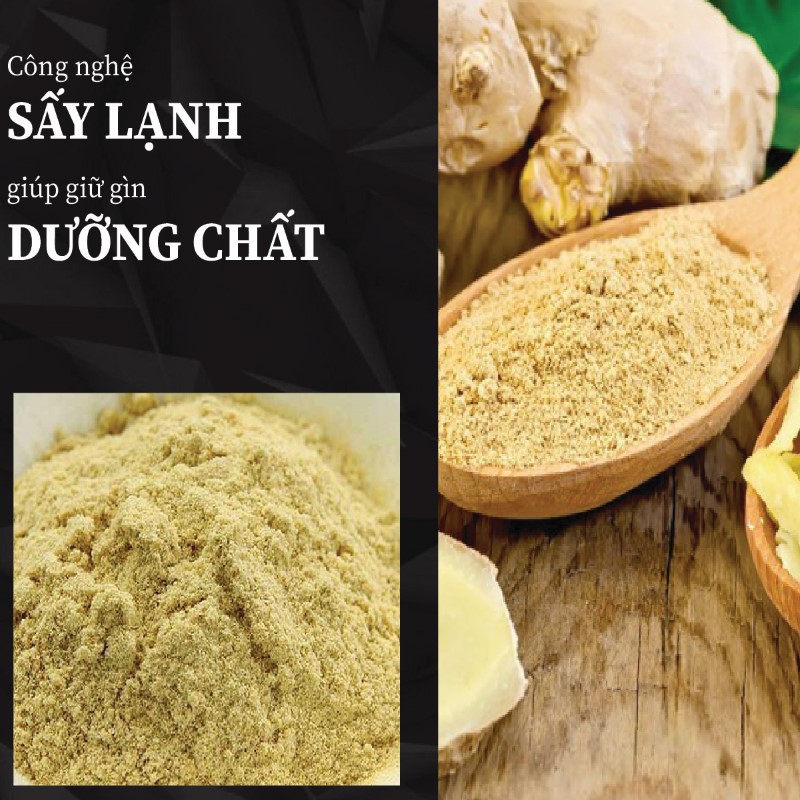 Túi 500g bột củ gừng sấy khô giá rẻ