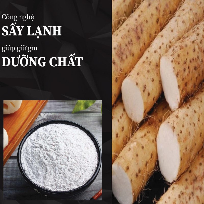 Túi 500g bột củ mài sấy khô giá rẻ 